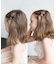 【当該商品送料無料】黒リボン ヘアクリップ 通販 ヘア クリップ ヘアピン 髪飾り 髪留め キッズ 女の子 子供 子ども こども おしゃれ かわいい