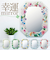 【当商品送料無料】壁掛けミラー 通販 日本 八角ミラー 鏡 かがみ ミラー 壁掛け ウォールミラー 八角形ミラー トイレ 洗面所 W29 x