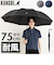 【当商品送料無料】メンズ 傘 耐風 75cm 通販 長傘 雨傘 耐風傘 メンズ傘 紳士傘 かさ カサ 75センチ 耐風骨 男性用 男性 通勤 通学