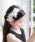 【当商品送料無料】Rora カチューシャ キッズ 通販 ウェディング ヘッドドレス 髪飾り ヘアバンド 花 フラワー 細め 細い フォーマル 女の子