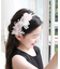 【当商品送料無料】Rora カチューシャ キッズ 通販 ウェディング ヘッドドレス 髪飾り ヘアバンド 花 フラワー 細め 細い フォーマル 女の子
