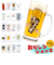 【当商品送料無料】おもしろ ジョッキ 日本製 通販 ジョッキグラス ビールジョッキ ガラスジョッキ おもしろ食器 ビアグラス ビール 面白い