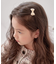 【当商品送料無料】Rora ヘアクリップ キッズ 通販 サラン リボンヘアクリップ ヘアピン 髪飾り 髪留め パール リボン ゴールド 女の子 子供