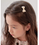 【当商品送料無料】Rora ヘアクリップ キッズ 通販 サラン リボンヘアクリップ ヘアピン 髪飾り 髪留め パール リボン ゴールド 女の子 子供