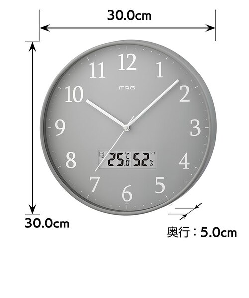 【P.F.S別注 】壁掛け時計　グレー色 P.F.S別注 】壁掛け時計 グレー色 【公式通販】