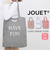 【当商品送料無料】トートバッグ レディース 大きめ 通販 JOUET ジョエット チェック地トート ロゴ入り バッグ カバン コットン 綿 手提げ