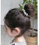 【当商品送料無料】Rora シュシュ キッズ 通販 ルーム 髪飾り お団子 ヘアゴム ポニーテール ツイード パール 女の子 子供 子ども こども