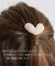 【当商品送料無料】Rora ポニーフック 通販 ハートン 髪飾り ポニー フック ヘアカフ ヘアフック ポニーテール ハート パール ゴールド