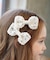 【当商品送料無料】Rora ヘアクリップ キッズ 2個セット 通販 ライリー 髪飾り 髪留め リボン 大きめ レース ホワイト 女の子 子供 子ども