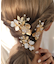 【当商品送料無料】Rora ヘアクリップ キッズ 3個セット 通販 ローレン 花冠 髪飾り 髪留め 花 フラワー ゴールド 女の子 子供 子ども
