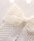 【当商品送料無料】Rora バレッタ キッズ 通販 ミルフルル 髪飾り ヘアクリップ 髪留め リボン 大きめ レース 刺繍 ホワイト 女の子 子供