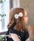 【当商品送料無料】Rora ヘアクリップ キッズ 通販 ベイリー 髪飾り 髪留め リボン 大きめ レース パール ホワイト 女の子 子供 子ども