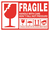 【当商品送料無料】割れ物注意 シール 通販 ステッカー ワレモノシール われもの注意 creve FRAGILE フラジール こわれもの 取扱注意
