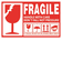 【当商品送料無料】割れ物注意 シール 通販 ステッカー ワレモノシール われもの注意 creve FRAGILE フラジール こわれもの 取扱注意