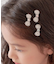 【当商品送料無料】Rora ヘアクリップ キッズ 通販 ローラ テラン ヘアピン 髪飾り 髪留め リボン キラキラ ピアノ発表会 結婚式 卒園式