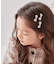 【当商品送料無料】Rora ヘアクリップ キッズ 通販 ローラ テラン ヘアピン 髪飾り 髪留め リボン キラキラ ピアノ発表会 結婚式 卒園式