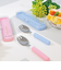【当商品送料無料】先割れスプーン ケース付き 通販 日本製 プチフルール ランチスプーン 先割れスプーン＆ケース スプーン セット かわいい