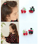 【当商品送料無料】Rora ヘアクリップ キッズ 2個セット 通販 ペアチェリー さくらんぼ ヘアークリップ 髪どめ 髪留め ヘアアクセサリー