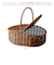 【当商品送料無料】かご 持ち手付き フタ付き 通販 かごバスケット バスケット 収納かご カゴ 籠 収納バスケット 収納ボックス 小物入れ