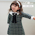 【当商品送料無料】Rora ワンピース 通販 パハリータ ブローチ付きワンピース 子供服 ワンピ 長袖 フォーマルワンピース ツイード リボン