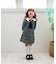 【当商品送料無料】Rora ワンピース 通販 パハリータ ブローチ付きワンピース 子供服 ワンピ 長袖 フォーマルワンピース ツイード リボン