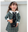 【当商品送料無料】Rora ワンピース 通販 パハリータ ブローチ付きワンピース 子供服 ワンピ 長袖 フォーマルワンピース ツイード リボン