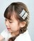 【当商品送料無料】Rora パッチン留め 4個セット 通販 ローラ ミエル パッチンピン パッチンどめ ヘアピン 髪留め 髪飾り ナチュラル 子供