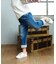 【当商品送料無料】Rora デニムパンツ 通販 ローラ ラズリ ジーンズ パンツ ロールアップデニム キッズ 女の子 レース リボン 春夏 春秋