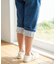 【当商品送料無料】Rora デニムパンツ 通販 ローラ ラピス ジーンズ パンツ ロールアップデニム キッズ 女の子 レース リボン 春夏 春秋