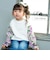 【当商品送料無料】Rora トップス 通販 ローラ シャル トレーナー スウェットシャツ キッズ 子供 女の子 長袖 パフスリーブ 花柄 春秋 秋冬