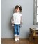 【当商品送料無料】Rora トップス 通販 ローラ シャル トレーナー スウェットシャツ キッズ 子供 女の子 長袖 パフスリーブ 花柄 春秋 秋冬