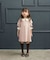 【当商品送料無料】rora ワンピース 通販 ローラ リリ キッズワンピース キッズ 女の子 長袖 襟付き ピンクベージュ 発表会 入園式 卒園式