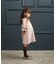 【当商品送料無料】rora ワンピース 通販 ローラ リリ キッズワンピース キッズ 女の子 長袖 襟付き ピンクベージュ 発表会 入園式 卒園式