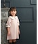 【当商品送料無料】rora ワンピース 通販 ローラ リリ キッズワンピース キッズ 女の子 長袖 襟付き ピンクベージュ 発表会 入園式 卒園式