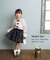 【当商品送料無料】Rora ブラウス 通販 ローラ さくら キッズ 子供 女の子 子ども スタンドカラー フリル 襟 リボン 長袖 パフスリーブ