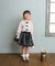 【当商品送料無料】Rora ブラウス 通販 ローラ さくら キッズ 子供 女の子 子ども スタンドカラー フリル 襟 リボン 長袖 パフスリーブ