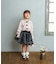 【当商品送料無料】Rora ブラウス 通販 ローラ さくら キッズ 子供 女の子 子ども スタンドカラー フリル 襟 リボン 長袖 パフスリーブ