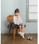 【当商品送料無料】Rora ブラウス 通販 ローラ さくら キッズ 子供 女の子 子ども スタンドカラー フリル 襟 リボン 長袖 パフスリーブ