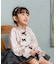 【当商品送料無料】Rora ブラウス 通販 ローラ さくら キッズ 子供 女の子 子ども スタンドカラー フリル 襟 リボン 長袖 パフスリーブ