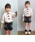【当商品送料無料】Rora ブラウス 通販 ローラ さくら キッズ 子供 女の子 子ども スタンドカラー フリル 襟 リボン 長袖 パフスリーブ