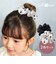 【当商品送料無料】Rora シュシュ キッズ 通販 ローラ ハートシフォン 髪飾り お団子 ヘアゴム ポニーテール 女の子 子供 子ども こども