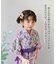 【当商品送料無料】Rora 甚平 キッズ 女の子 通販 ローラ はなよい 花宵 上下セット セットアップ 半袖 かわいい 可愛い 紫 パープル 浴衣