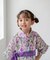 【当商品送料無料】Rora 甚平 キッズ 女の子 通販 ローラ はなよい 花宵 上下セット セットアップ 半袖 かわいい 可愛い 紫 パープル 浴衣