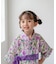 【当商品送料無料】Rora 甚平 キッズ 女の子 通販 ローラ はなよい 花宵 上下セット セットアップ 半袖 かわいい 可愛い 紫 パープル 浴衣