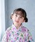 【当商品送料無料】Rora 甚平 キッズ 女の子 通販 ローラ はなよい 花宵 上下セット セットアップ 半袖 かわいい 可愛い 紫 パープル 浴衣