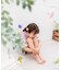 【当商品送料無料】Rora 甚平 キッズ 女の子 通販 ローラ はなよい 花宵 上下セット セットアップ 半袖 かわいい 可愛い 紫 パープル 浴衣