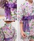 【当商品送料無料】Rora 甚平 キッズ 女の子 通販 ローラ はなよい 花宵 上下セット セットアップ 半袖 かわいい 可愛い 紫 パープル 浴衣