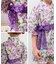 【当商品送料無料】Rora 甚平 キッズ 女の子 通販 ローラ はなよい 花宵 上下セット セットアップ 半袖 かわいい 可愛い 紫 パープル 浴衣