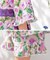 【当商品送料無料】Rora 甚平 キッズ 女の子 通販 ローラ はなよい 花宵 上下セット セットアップ 半袖 かわいい 可愛い 紫 パープル 浴衣