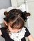 【当商品送料無料】ヘアクリップ リボン かわいい 通販 Rora ドッティ 2個セット ヘアアクセサリー 髪飾り キッズ 子ども こども 女の子
